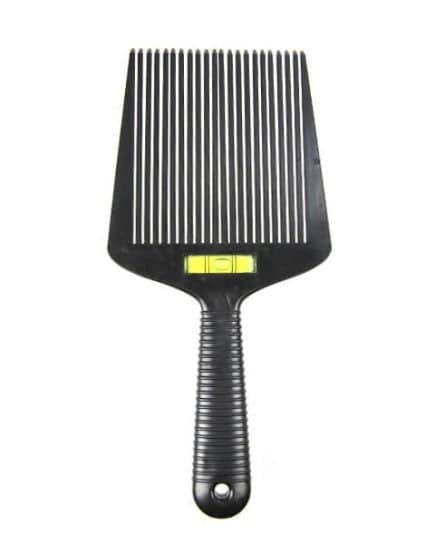 Flat Top Leveller Barbering Comb Black