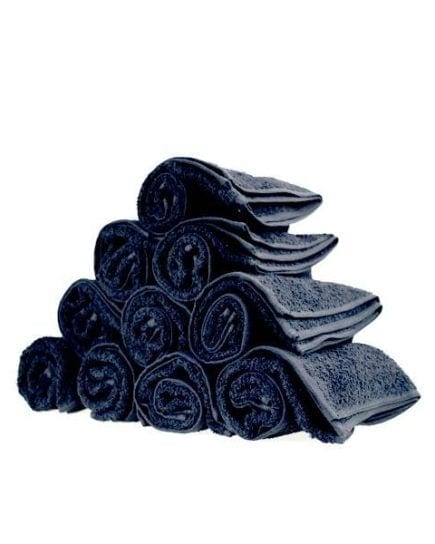 Bleach & Chemical Resistant Black Towels Buy 50 & Receive 10% Discount